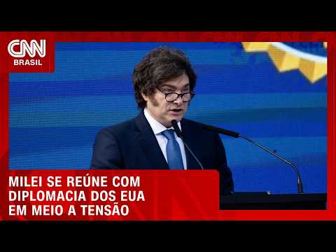 Milei se reúne com diplomacia dos EUA em meio a tensão sobre ilhas | BASTIDORES CNN