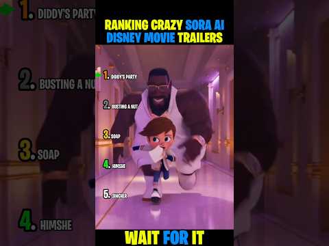 RANKING DISNEY PIXAR AI MOVIE TRAILER