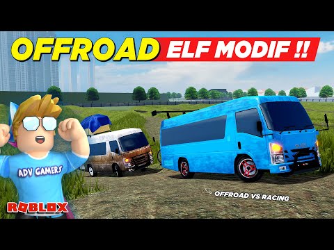 MOBIL TRAVEL ELF MODIFIKASI DIPAKSA OFFROAD REALISTIS DI CDID - Roblox Indonesia