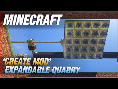 Monkeyfarm - Expandable Quarry | Minecraft Create Mod Tutorial