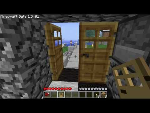 Minecraft - Jak zrobić łóżko, drzwi i pochodnie