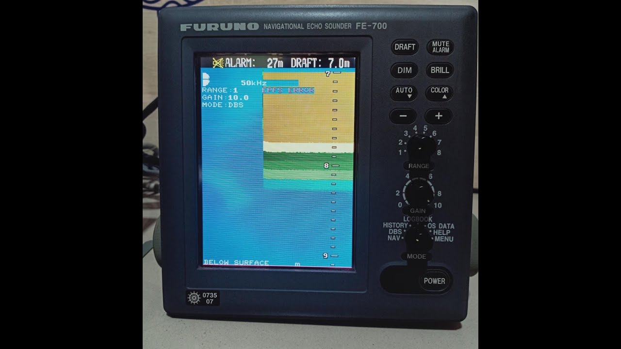 HOW TO TEST UKC DEPTH ALARM ECO SOUNDER FURUNO FE-700