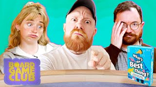 Let's Play WHAT'S THE BEST THING? | Board Game Club | AD