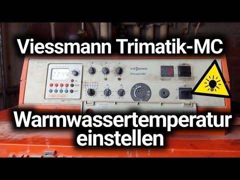Viessmann Trimatik-MC Wassertemperatur einstellen - Solltemperatur Trinkwasser 💦🔥