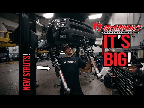 2007 Silverado McGaughy's 7-9 Inch Lift Install | Part 4 : ADJUSTABLE STRUT INSTALL!
