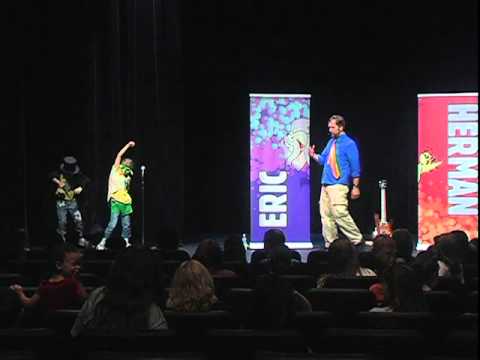 Eric Herman "Steve the Superhero" with Becca and Evee