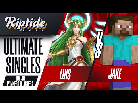 Lui$ vs Jake - Ultimate Singles Top 48: Winners Quarters - Riptide 2022 | Palutena vs Steve