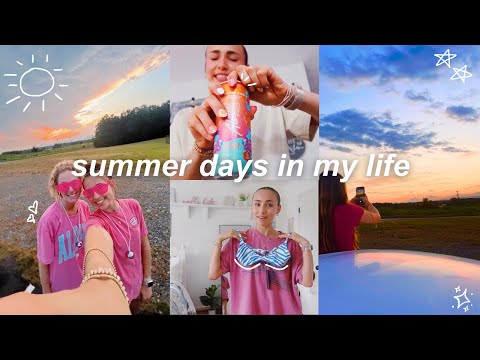 summer days in my life 🏄&zwj;♀️💐 *friends, nails, hauls, vbs, + more*