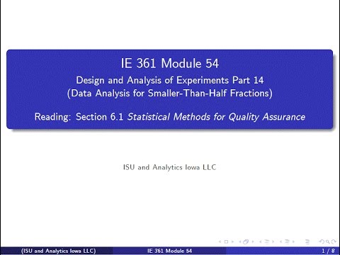 Statistical Process Improvement Module 54