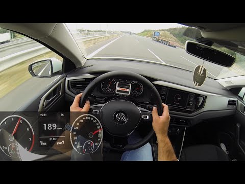 2018 VW Polo 1.0 TSI 0-190 kmh Top Speed on Autobahn!