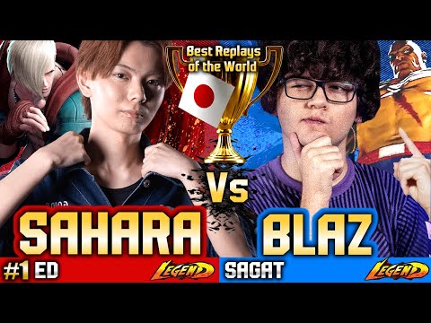 🔥 SF6 (BLAZ in JAPAN 🔥vs SAHARA) ED, Akuma ▰ Street Fighter 6 Gameplay High Level