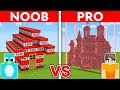 NOOB vs PRO: MODERN TNT HOUSE To Protect My Family in Minecraft