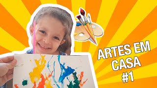 PINTURA COM CANUDO #1  -  EDUCANDO COM SABEDORIA