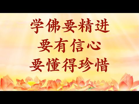 4.  师父精彩开示：学佛要精进，要有信心