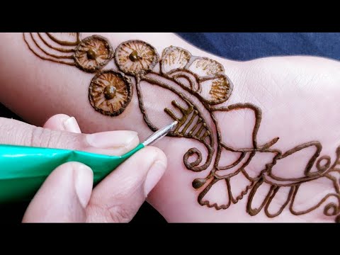 बहुत सुंदर और आसान अरेबिक मेहँदी डिजाइन/New #SimpleArabic henna Mehndi designs tutorial b Arfa Zaman Video