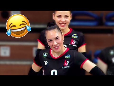 Yulia Gerasimova vs Funny Dog ● Ukraine Volleyball ●...