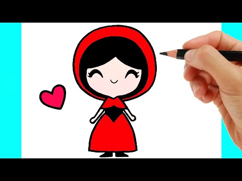 Apprendre à dessiner Le Petit Chaperon Rouge - COMMENT DESSINER CHAPERON ROUGE
