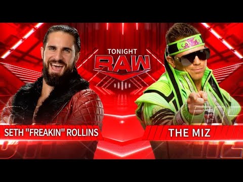 Seth "Freakin" Rollins vs The Miz (Full Match Part 1/2)