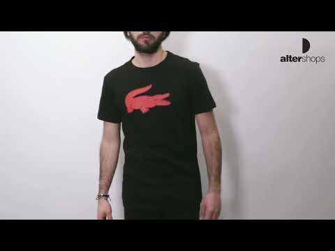 Lacoste SPORT 3D PRINT CROCODILE Μαύρο  3TH2042