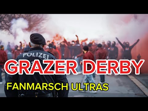GRAZER DERBY | Sturm Graz - GAK | Fanmarsch