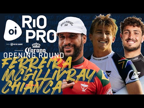 Italo Ferreira, Matt McGillivray, Joao Chianca Oi Rio Pro - Opening Round Heat Replay