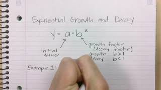 Exponential growth and decay