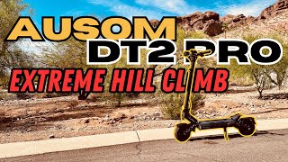 Extreme Hill Climb! Ausom DT2 Pro Electric Scooter takes on a HUGE Hill!