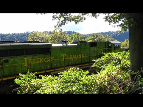WB Coal Empties led Solo by NS 1072 meets EB Intermodal led by NS 6969 in Sewickley, PA - 10/4/2019