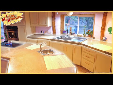 Concrete Countertops, Moving Fire Pit & Aquaponic Harvest | Weekly Peek Ep214