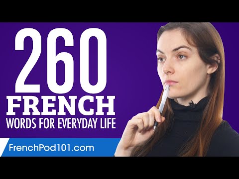 260 French Words for Everyday Life - Basic Vocabulary #13