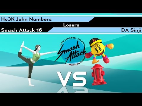 Smash Attack 16 - [Losers] Ho3K John Numbers vs DA Sinji