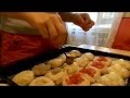 Котлеты ассорти, запечённые в духовке (помидор, сыр твердый, перепелиные яйца) 