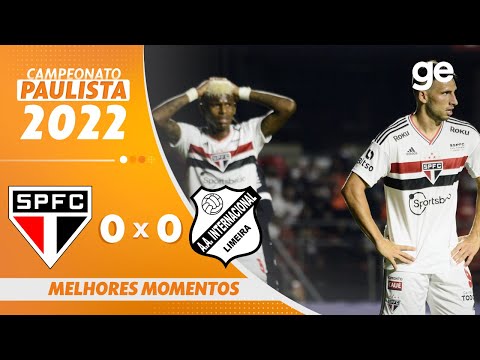 SÃO PAULO 0 X 0 INTER DE LIMEIRA | MELHORES MOMENTOS | 7ª RODADA PAULISTA 2022 | ge.globo
