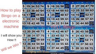 How to play Bingo on a electronic machine