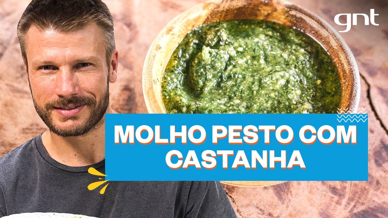 Molho pesto de manjericão com castanha-de-caju | Rodrigo Hilbert | Tempero de Família