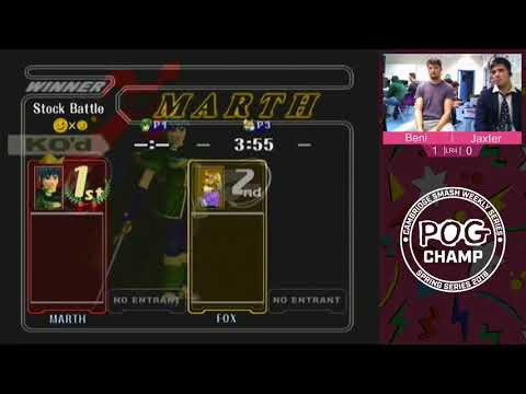 Pog Champ Cambridge Spring W7 [M] - LSF - Beni vs. Jaxter