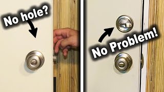 How to Bore Holes for Deadbolt, Doorknob and Latch Install | Metal or Wood Door