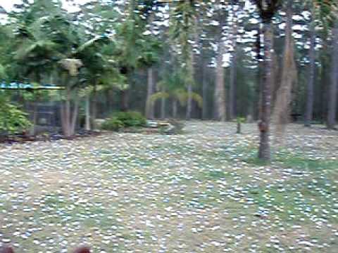 Hail the size of golfballs