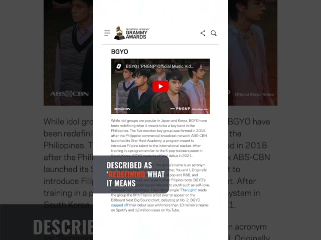 LOOK: BGYO makes it to Grammy’s ‘Many Sounds of Asian Pop’ feature