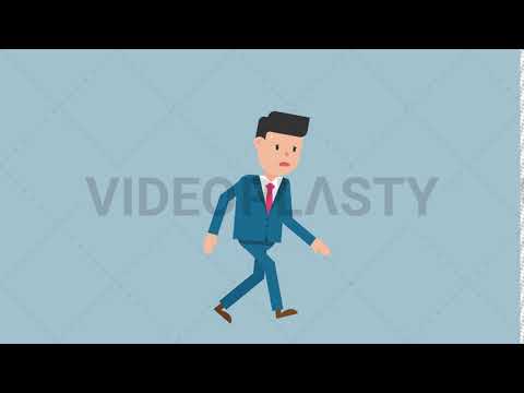 Corporate Man Walking Tired Animation [ MOV | GIF ] | Video & Photo