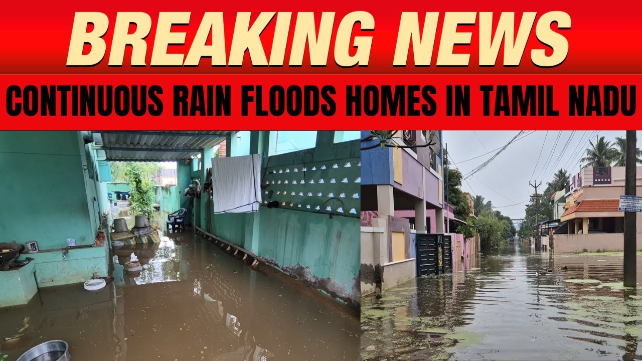 RAIN IN TAMIL NADU : Heavy Rainwater Floods Homes in Trichy Health Colony | News9