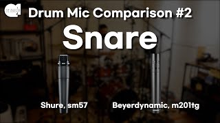 Shure sm57 vs Beyerdynamic m201tg (소리 비교) _ 스네어 마이크