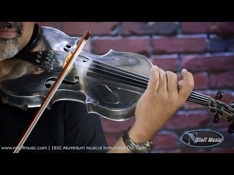 1932 Aluminum Musical Instrument Co. Aluminum Violin - Free Shipping image 9