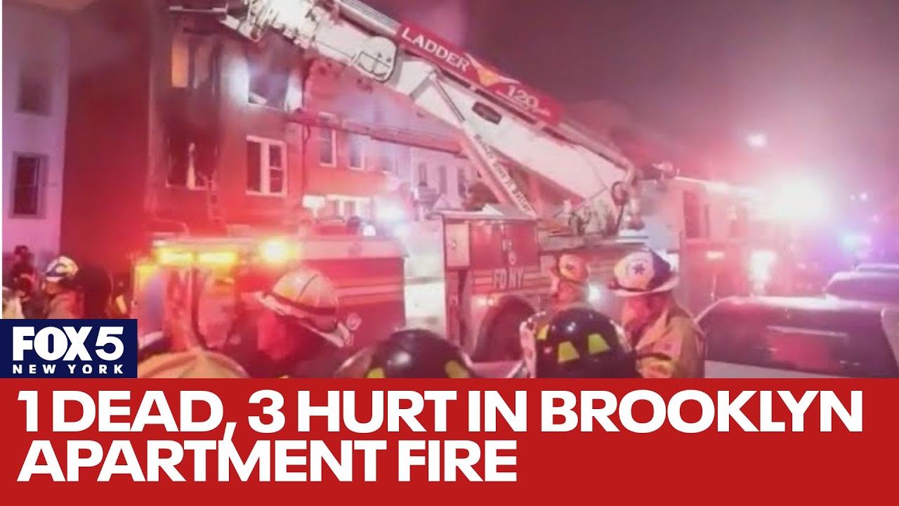 1 dead, 3 hurt in Brooklyn apartment building fire