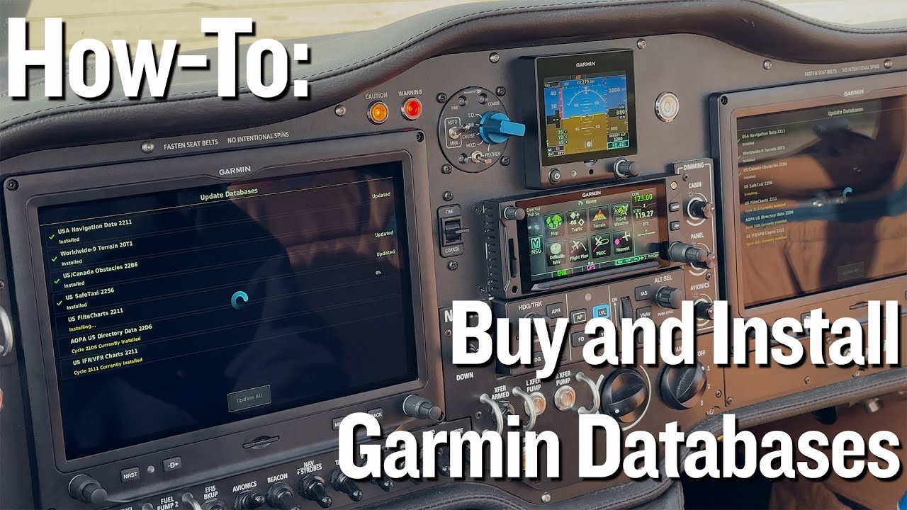 Aviation Vans RV Aircraft Garmin G3X Touch and GTN How to Install Databases
