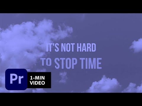 How to Make a Spoken Word Poem in Adobe Premiere Pro | Adobe Creative Cloud