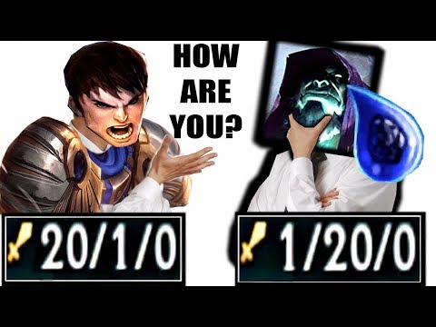 Hi I'm Garen, HOW ARE YOU? | 20 kills GAREN vs 20 deaths YORICK | FED vs FEEDING