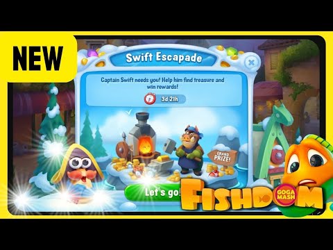 Fishdom NEW Swift Escapade levels 1 to 9 NO BOOSTERS Walk Through How To