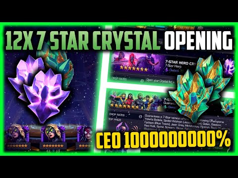 10x 7 Star Crystal + 2x Titan Crystal Opening! | NEW RANK 4 7 STAR! | MCOC