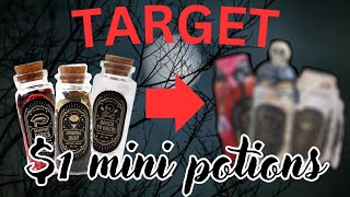 REDESIGNING TARGET'S $1 MINI POTION BOTTLES | Cheap Halloween Craft / Decor